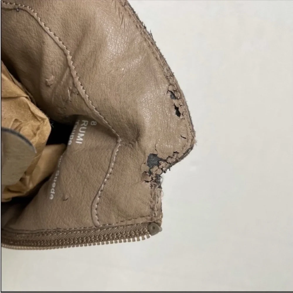 SOLE SOCIETY Rumi Taupe Suede Leather Booties size 8 - Picture 12 of 13